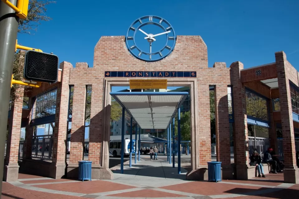 Entrance to Ronstadt Transit Center, Tucson, Arizona